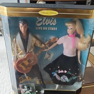 Mattel Barbie Loves Elvis - Pink and Black Outfit